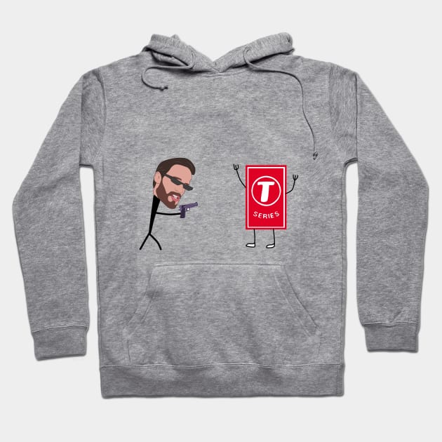 Pewdiepie VS T Series Hoodie by Lp_DO